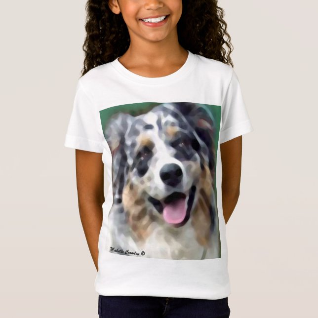 australian shepherd t shirt (Framsida)