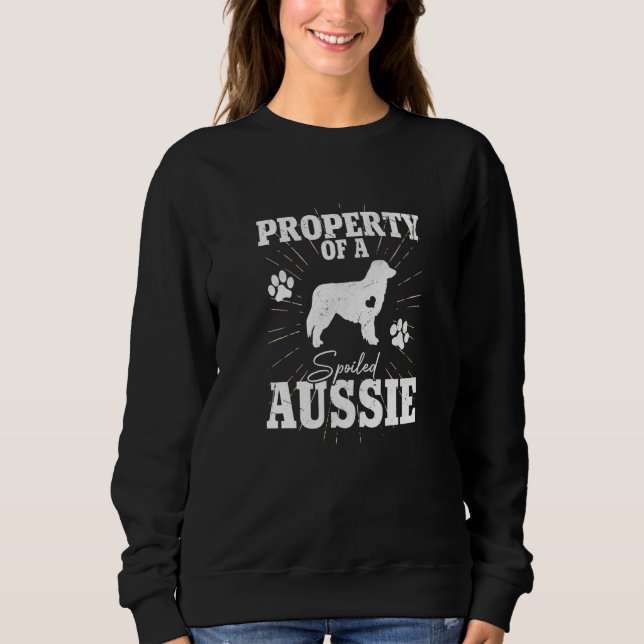 Australian Shepherd till Mamma Gårdshund T Shirt (Framsida)
