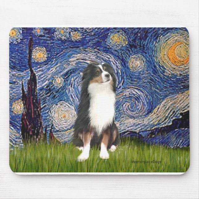 Australian shepherd (Tri2) - Stjärnighet Musmatta (Framsidan)