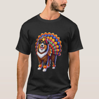 Australian shepherd, Turkiet Lusj Thanksgiving Ani T Shirt