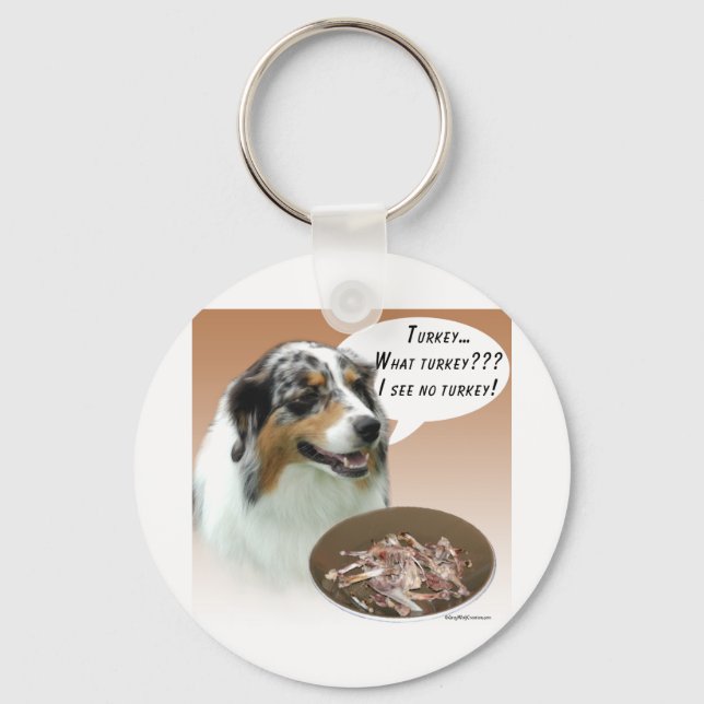 Australian shepherd Turkiet Nyckelring (Framsida)
