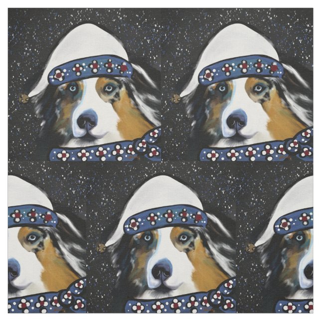Australian Shepherd  Tyg (Provkarta)