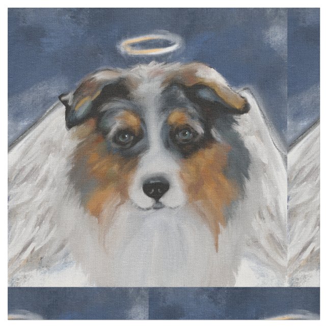 Australian shepherd tyg (Närbild)