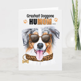 Australian shepherd Underbarare HuMOM Mors dag Helgkort