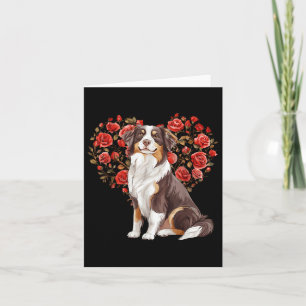Australian shepherd Valentines day Aussie Älskare Kort