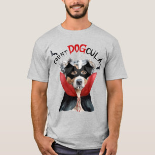 Australian shepherd Vampire Hund Funny Halloween T Shirt