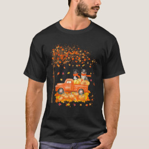 Australian shepherd vid Lastbil Thanksgiving D T Shirt