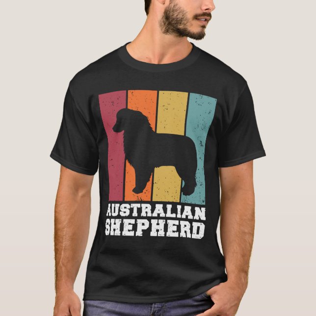 AUSTRALIAN SHEPHERD VINTAGE 1 T SHIRT (Framsida)