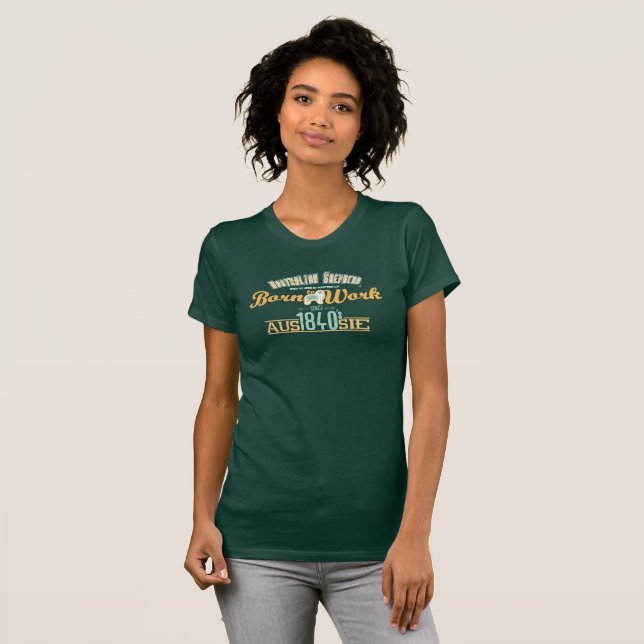 Australian shepherd - vintage t shirt (Hel framsida)
