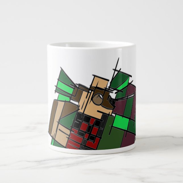 Australian shepherd vinter jumbo mugg (Framsidan)