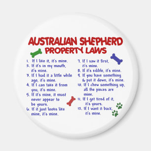 AUSTRALIAN SHEPHERDegendomlagar 2 Magnet