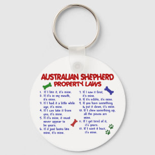 AUSTRALIAN SHEPHERDegendomlagar 2 Nyckelring