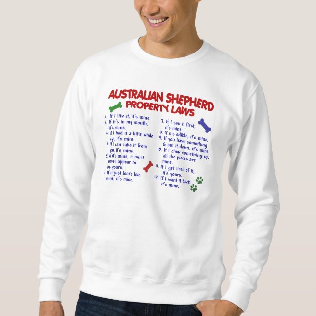 AUSTRALIAN SHEPHERDegendomlagar 2 Sweatshirt (Framsida)