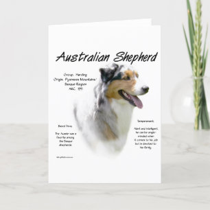 Australian shepherdhistoriedesign helgkort