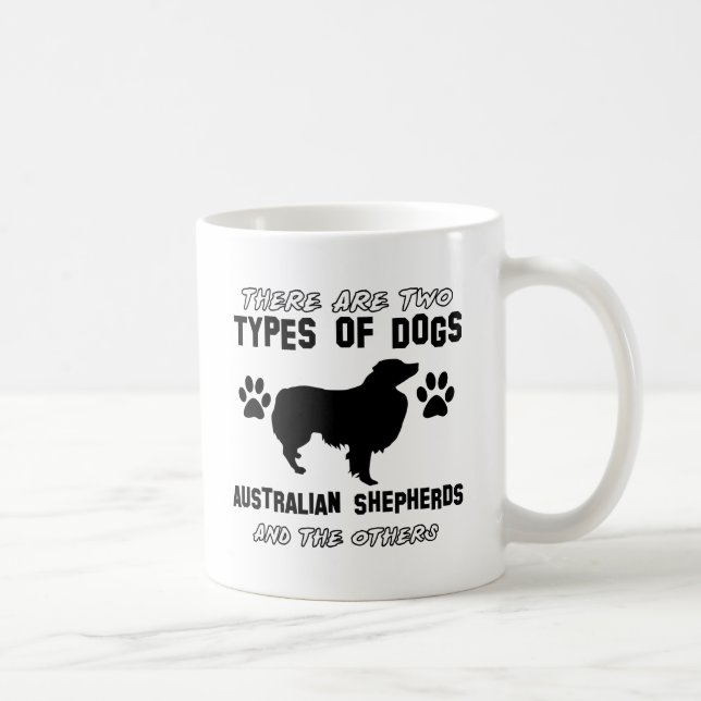australian shepherdhund design kaffemugg (Höger)