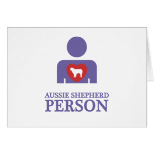 Australian shepherdhund hälsningskort
