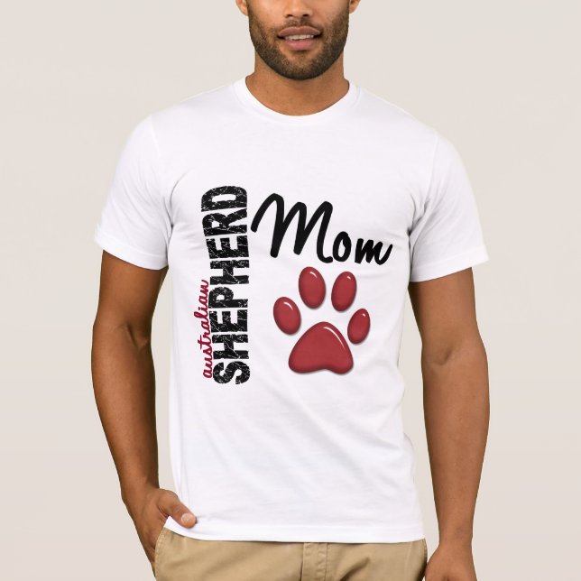 Australian shepherdmamma 2 t-shirt (Framsida)