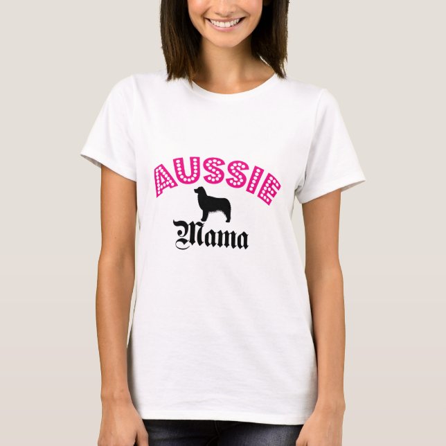 Australian shepherdmammor tee shirt (Framsida)