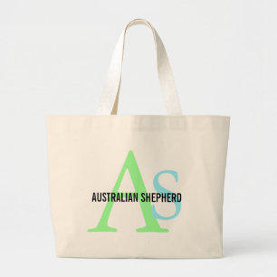 Australian shepherdMonogram Jumbo Tygkasse