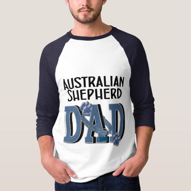 Australian shepherdPAPPA T Shirt (Framsida)