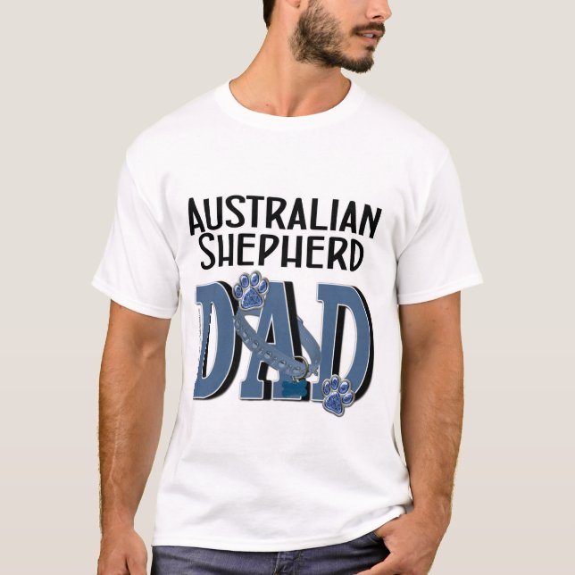 Australian shepherdPAPPA T Shirt (Framsida)
