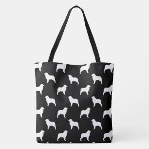 Australian shepherdSilhouettesmönster Tygkasse