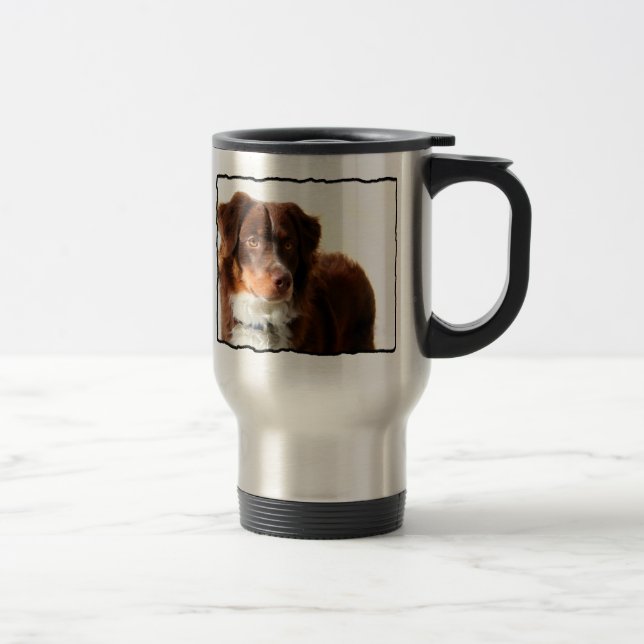 Australian shepherdtravel mug resemugg (Höger)