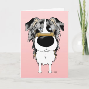 Australian shepherdvalentinkort helgkort