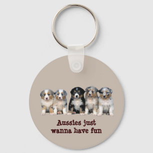Australian shepherdvalpar Keychain Nyckelring