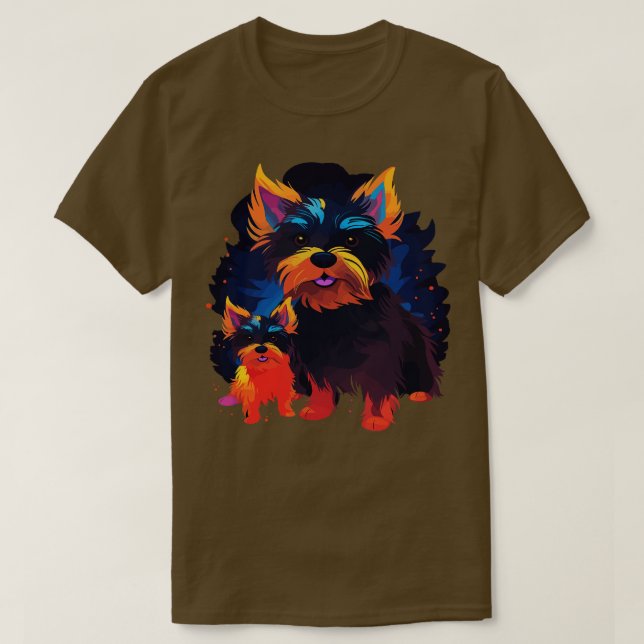 Australian Terrier Fars dag T Shirt (Design framsida)