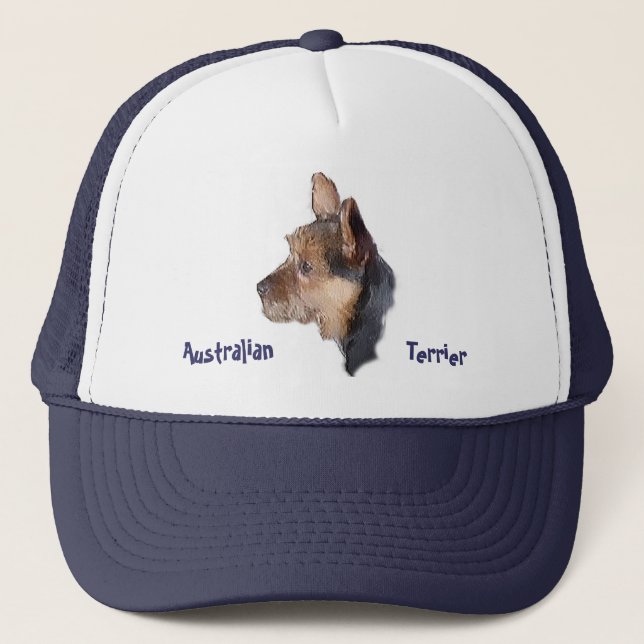 Australian Terrier Gifts Truckerkeps (Framsida)