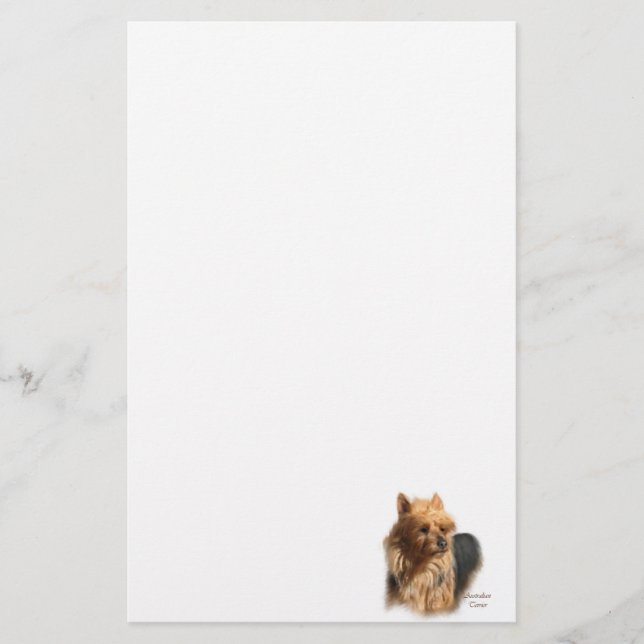 Australian Terrier Hund Art (Framsida)