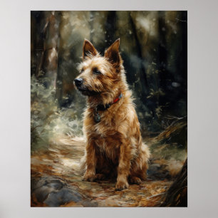 Australian Terrier Hund Art Print Poster