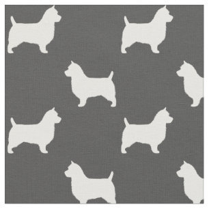 Australian Terrier Hund aveln Silhouettes Patterne Tyg