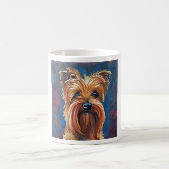 Australian Terrier - Hund Porträtt Kaffemugg (Center)