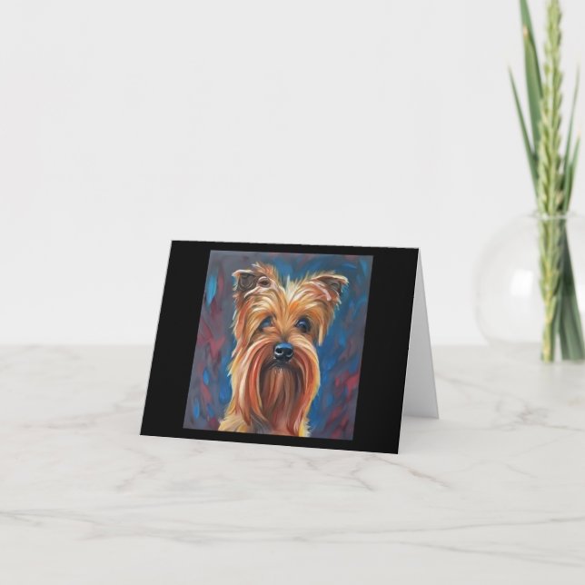 Australian Terrier - Hund Porträtt Kort (Framsida)