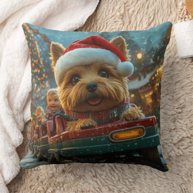 Australian Terrier Hund Rulltrappa Jul Kudde (Filt)