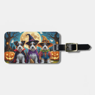 Australian Terrier Hundar Pumpkin Halloween Funny Bagagebricka