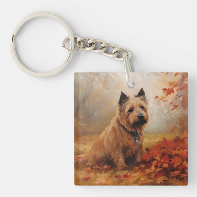 Australian Terrier i Höst löv Fall Inspire (Framsidan)