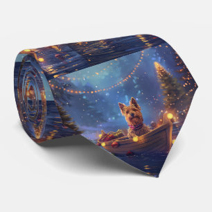 Australian Terrier jul Festive Voyage Slips