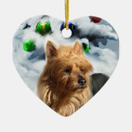 Australian Terrier jul Gifts Ornaments Julgransprydnad Keramik