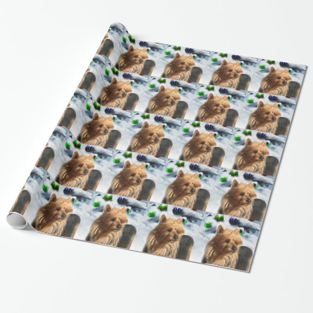 Australian Terrier-jul Presentpapper (Utrullad)