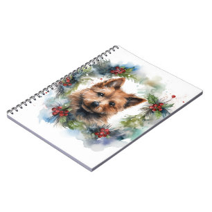 Australian Terrier-julen, Festive Valp Anteckningsbok