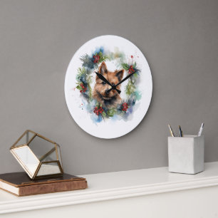 Australian Terrier-julen, Festive Valp Stor Klocka