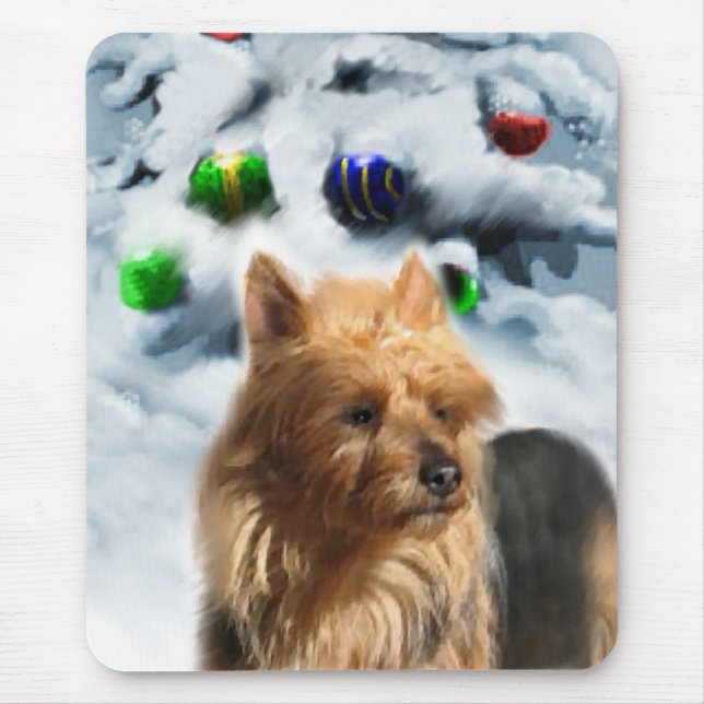 Australian Terrier-julgåvor Musmatta (Framsidan)