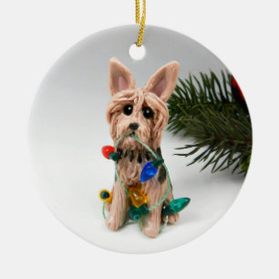 Australian Terrier Julgransprydnad Keramik