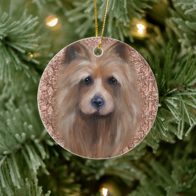 AUSTRALIAN TERRIER JULGRANSPRYDNAD KERAMIK (Träd)