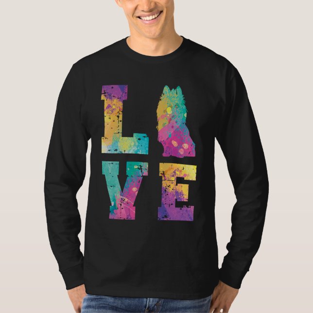 Australian Terrier Love T Shirt (Framsida)