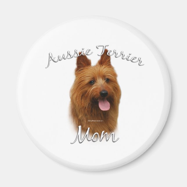Australian Terrier Mamma 2 Magnet (Framsidan)