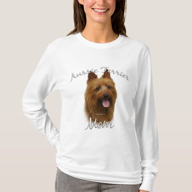 Australian Terrier Mamma 2 T Shirt (Framsida)